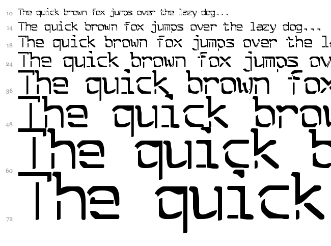 Split Enzymes font waterfall